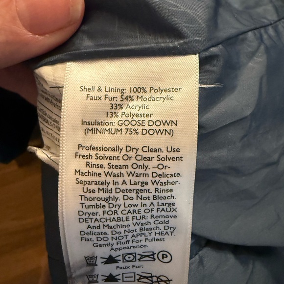 Eddie Bauer Goose Down Puffer Jacket w/ Detachable Hood  SZ PXS - Picture 4 of 6